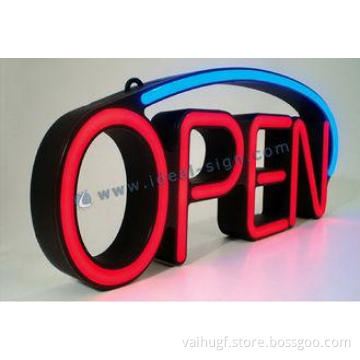 Indoor Led Open Neon Sign / Vacuum Formed Light Box / Neon